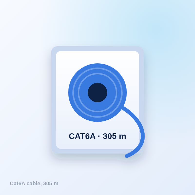Cat6A U/FTP installation cable, 305 m box