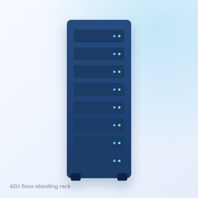 42U floor-standing server rack, 800 × 1000 mm