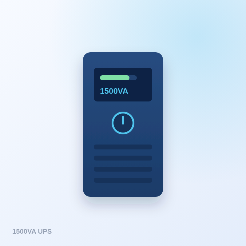 1500VA line-interactive UPS, rack/tower