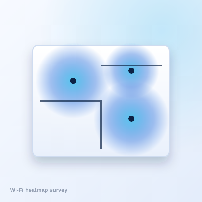 Wi-Fi heatmap survey, up to 1,500 m²